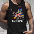 Bandera De Europa Banderas Europeas Mapa De Europa Mapas Europeos Camiseta sin mangas Regalos para él