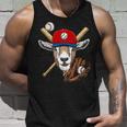 Baseball Player Goat Lover Pitcher Catcher Baseball Coaches Tank Top Gifts for Him
