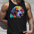Beagle In Colorful Pop Art For Dog Owners Tank Top Gifts for Him