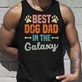 Best Dog Dad In The Galaxy –Atertag – Hundeliebende Papa Tank Top Geschenke für Ihn