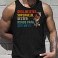 Bester Bonus Papa Superheld Grillmeister Zumatertag Tank Top Geschenke für Ihn