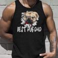 Bester Mops Papa Aller Zeitenintage Tank Top Geschenke für Ihn