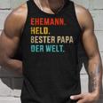 Bester Papa Der Welt Husband Hero Father's Day Christmas Tank Top Geschenke für Ihn