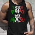 Bester Papa Der Welt Italian Italian Slogan Tank Top Geschenke für Ihn