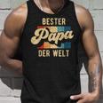 Bester Papa Der Welt Retrointage Saying Father's Day Tank Top Geschenke für Ihn