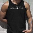 Big Wave Surfing Heartbeat Surfers Beach Lover Surfboard Tank Top Gifts for Him
