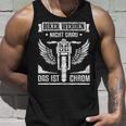 Biker Werden Nicht Grau Das Ist Chrom Motorcycle Tank Top Geschenke für Ihn