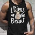 I Bims Die Die Braut Hochzeit Motiv Lama Alpaka Jga Party Tank Top Geschenke für Ihn