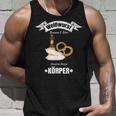 Boarisch Bayrisch Weißwurst Wurst Brezn Brezel Hopfen Motiv Tank Top Geschenke für Ihn