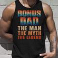 Bonus Papa Der Mann Der Mythos Die Legende Männer Sonnenuntergang Stepdad Tank Top Geschenke für Ihn