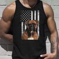 Boxer Dog American Flag Boxer Dad With Us Flag Tank Top Gifts for Him