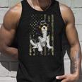 Cavalier King Charles Spaniel Men Dad Mom Camo Usa Flag Tank Top Gifts for Him