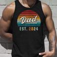 Dad Est 2024 Ersteratertag Frischgebackener Papa Tank Top Geschenke für Ihn