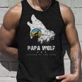 Dad Wolf Rudelführer Father's Day Wolfs intage Tank Top Geschenke für Ihn