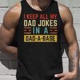 Damen Ich Behalte Alle Witze Meinesaters In Einem Papa Imintage-Stil Mit-Ausschnitt Tank Top Geschenke für Ihn