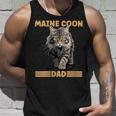 Damen Maine Coon Papa Katzenliebhaber Maine Coon Dad Mit-Ausschnitt Tank Top Geschenke für Ihn