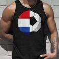 Damen Niederlande Flagge Niederländischer Papa Fußballtorwart Mit-Ausschnitt Tank Top Geschenke für Ihn