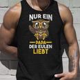 Damen Papaateratertag Eulen Mit-Ausschnitt Tank Top Geschenke für Ihn