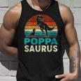 Damen Passender Familien-Poppasaurus T-Rex Dinosaurier Für Papa Opa Mit-Ausschnitt Tank Top Geschenke für Ihn