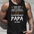 Damen Schäferhund Papa Zu Sein Schäferhund Papa Mit-Ausschnitt Tank Top Geschenke für Ihn