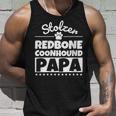 Damen Stolzer Redbone Coonhound Papa Mit-Ausschnitt Tank Top Geschenke für Ihn