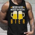 Damenatertag Saufenater Frisches Bier Papa Mit-Ausschnitt Tank Top Geschenke für Ihn