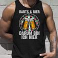 Darts Und Bier Darum Bin Ich Hier Dartspieler Tank Top Geschenke für Ihn