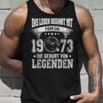 Das Leben Beginnt Mit Fifty 1973 Die Geburton Legenden Tank Top Geschenke für Ihn