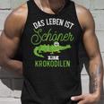 Das Leben Ist Schöner Mit Krokodilen Zoo Animal Crocodile Tank Top Geschenke für Ihn