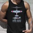 Diagrama Del Avión De Combate Japonés A6m Zero Ww2 Camiseta sin mangas Regalos para él