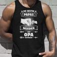 Die Beste Papas Werden Zum Opa Bebetragen Grandpa Papa The Tank Top Geschenke für Ihn