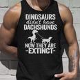 Dinosaurier Didn't Have Dackel Kinder Doxie Hund Papa Wiener Tank Top Geschenke für Ihn