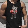 Divertido Gato De Boxeo Amantes Del Boxeo Y Boxeador Camiseta sin mangas Regalos para él