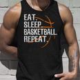 Eat Sleep Basketball Repeat For Basketball Fan Tank Top Geschenke für Ihn