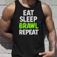 Eat Sleep Brawl Repetirideojuegos Divertidos Camiseta sin mangas Regalos para él