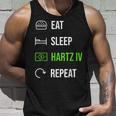 Eat Sleep Hartz 4 Repeat Tank Top Geschenke für Ihn