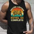 Edición Limitada Nivel 44 Completo Gamer Cumpleaños 44 Años Camiseta sin mangas Regalos para él
