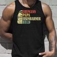 Ehemann Papa Eisenbahner Heldater Tank Top Geschenke für Ihn