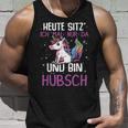 Einhörner Heute Sitz´ Ich Mal Nur Da Und Bin Hübsch Einhorn German Tank Top Geschenke für Ihn