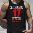 Endlich 17 Ich Kann Alles 17 Jahre 17Th Birthday Tank Top Geschenke für Ihn