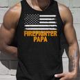 Feuerwehrmann Papa Amerikanische Flaggeatertag Tank Top Geschenke für Ihn