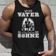 Football Papa Wie Der Fater So Die Söhne Father's Day Tank Top Geschenke für Ihn