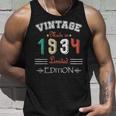 Geboren Im Jahr 1934Intage Made In 1934 Geburtstag Jahrestag 90 Tank Top Geschenke für Ihn