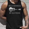 Guitar Hello Darkness My Old Friend Tank Top Gifts for Him