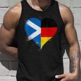 Halb Schottisch Halb Deutsch Ein Coole Flaggen In Liebe Herz Tank Top Geschenke für Ihn