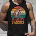 Happy Daddy Saurus T-Rex Dinosaurieratertag Dinosaurier Papa Tank Top Geschenke für Ihn