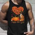 Happy Fall Y'all Boxer Dog Pumpkin Thanksgiving Tank Top Gifts for Him