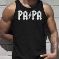 Hard Rock Dad Papa Lightning Bolt Mit-Ausschnitt Tank Top Geschenke für Ihn