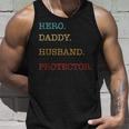 Hero Daddy Husband Protektor Atertag Geschenk Papa Sohn Tank Top Geschenke für Ihn