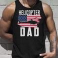 Herren Hubschrauber Papa Usa Flagge Hubschrauber Pilotatertag Tank Top Geschenke für Ihn